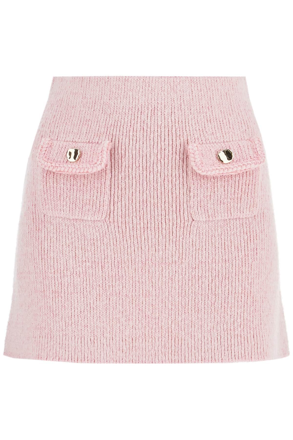 Knitted Mini Skirt In Rose Product Image