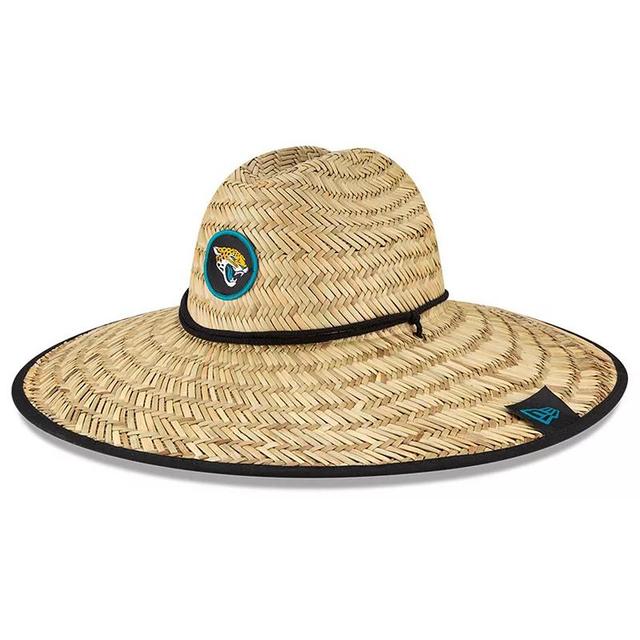 Mens New Era Natural Jacksonville Jaguars 2020 NFL Summer Sideline Official Straw Hat Product Image