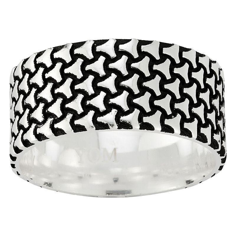 Milanesi And Co Sterling Silver Oxidized Patterned Band Ring Product Image