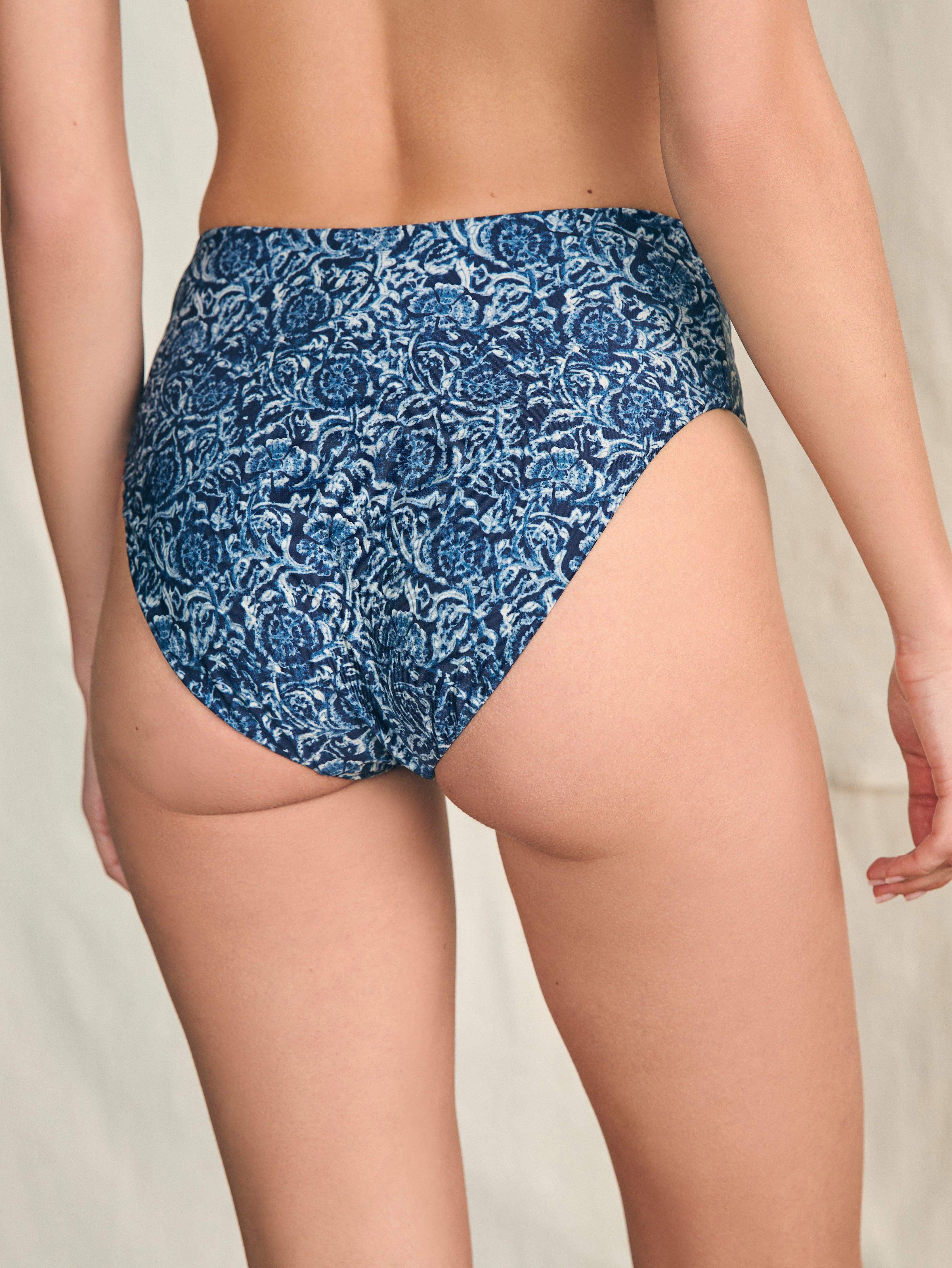 Nantucket High Waisted Bottom - Navy Imma Floral Female Product Image