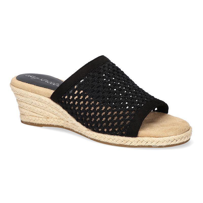 Easy Street Jubilee Womens Espadrille Wedge Slide Sandals Product Image