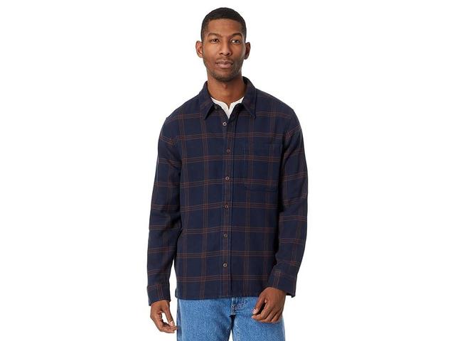 Madewell Sunday Flannel Easy Long-Sleeve Shirt (Deep Indigo) Men's Clothing Product Image