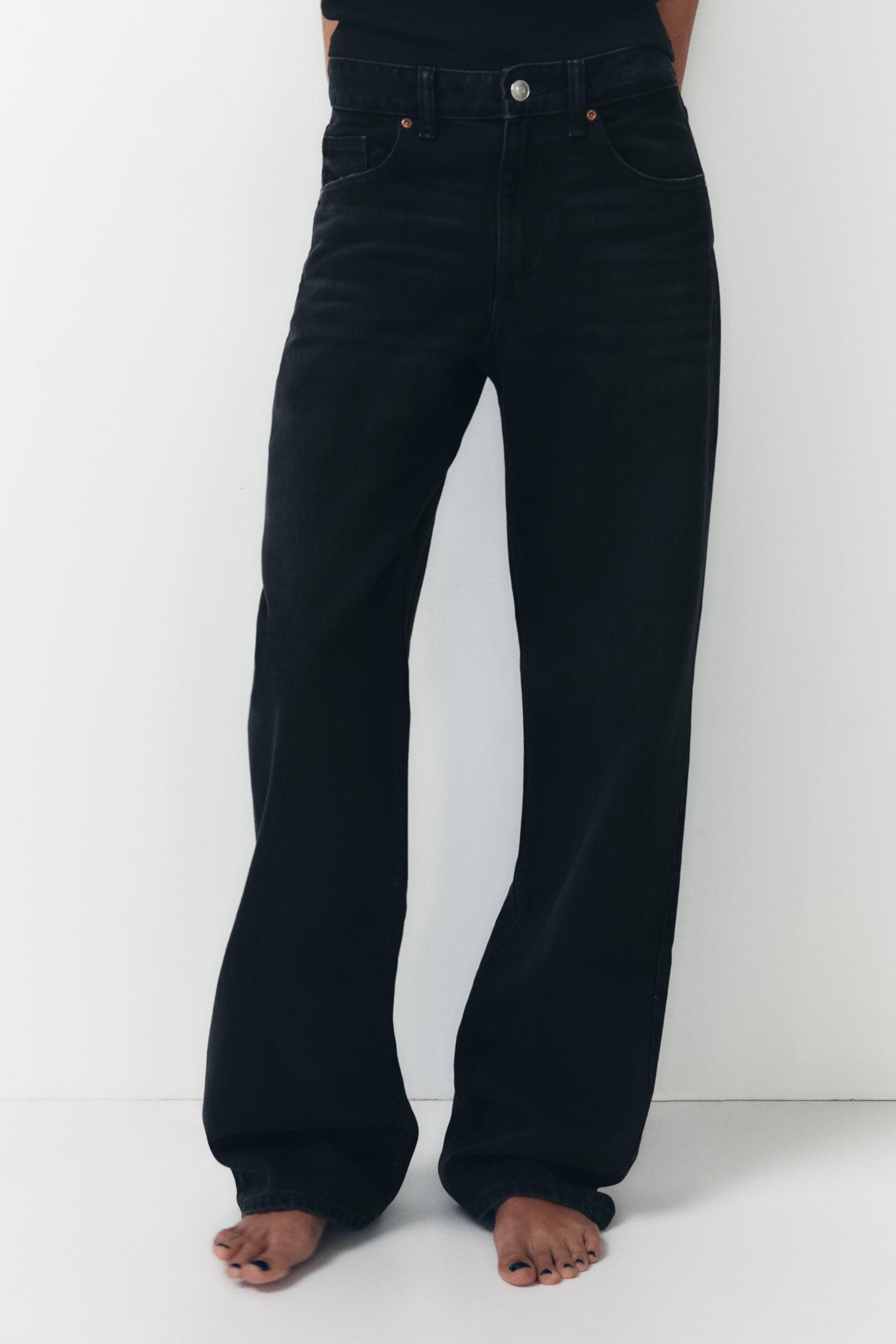 FULL LENGTH TRF MID-RISE WIDE LEG JEANS Product Image