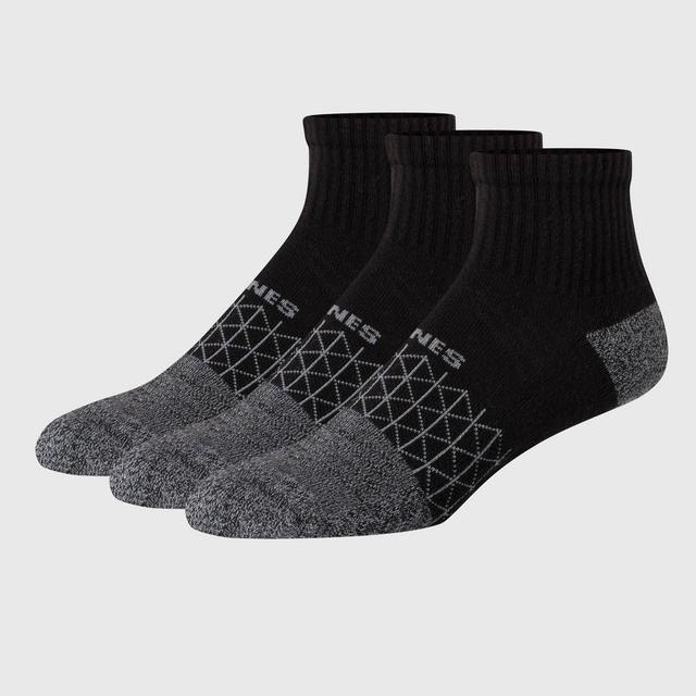 Hanes Premium Mens 3pk Absolute Active Ankle Socks 6-12 Product Image