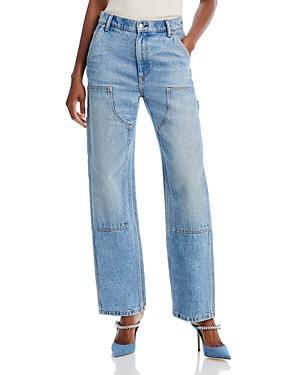 alexanderwang. t Ez Slouch High Rise Carpenter Jeans in Classic Light Indigo Product Image