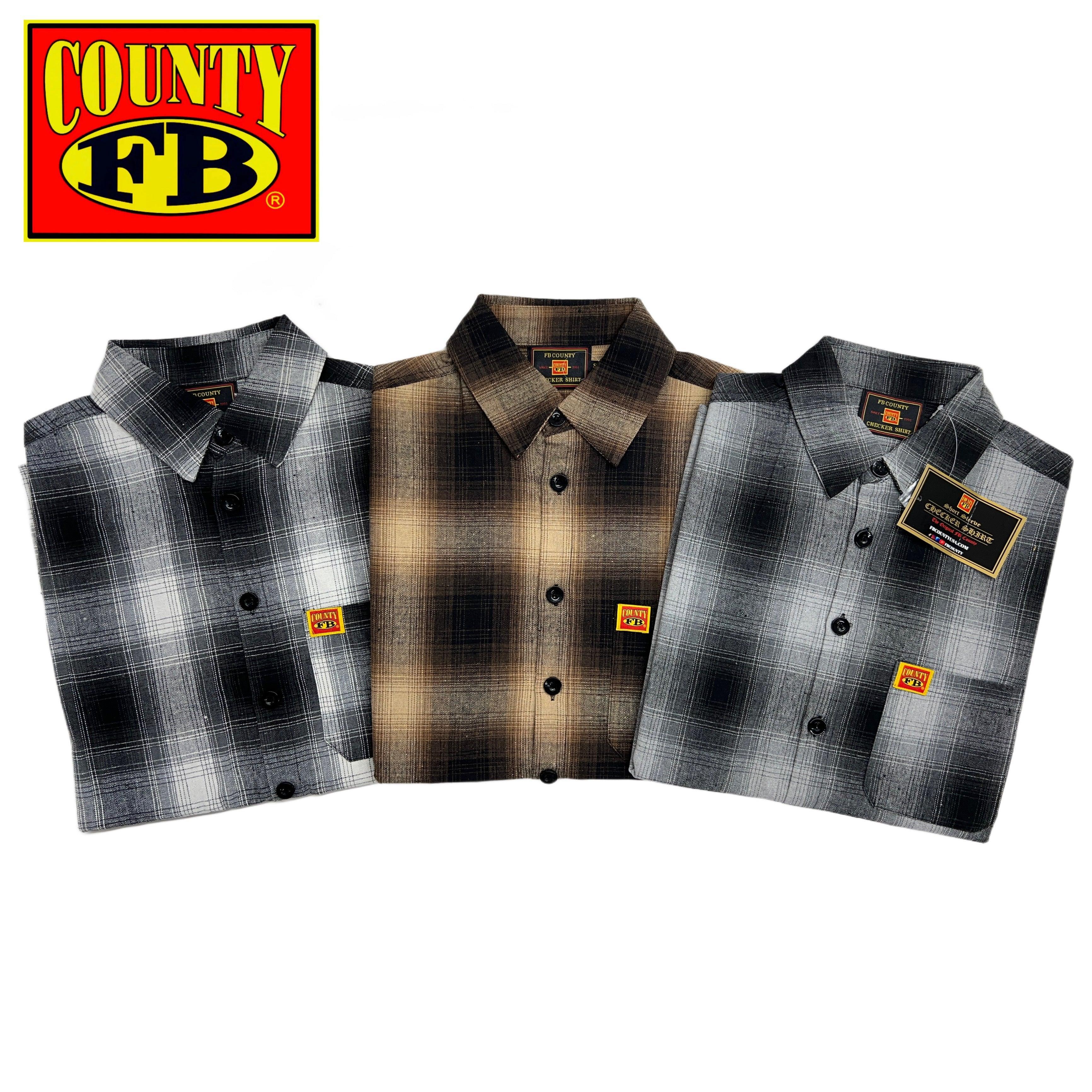 FB County Short Sleeve Checker Flannel Shirt Male Product Image