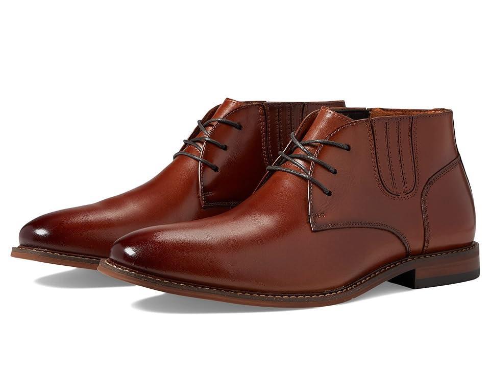 Stacy Adams Maxwell Mens Leather Chukka Boots Red Product Image