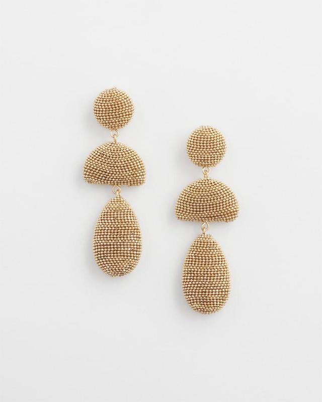 Gold Tone Linear Drop Earrings   Chico's - Gold - Women Product Image