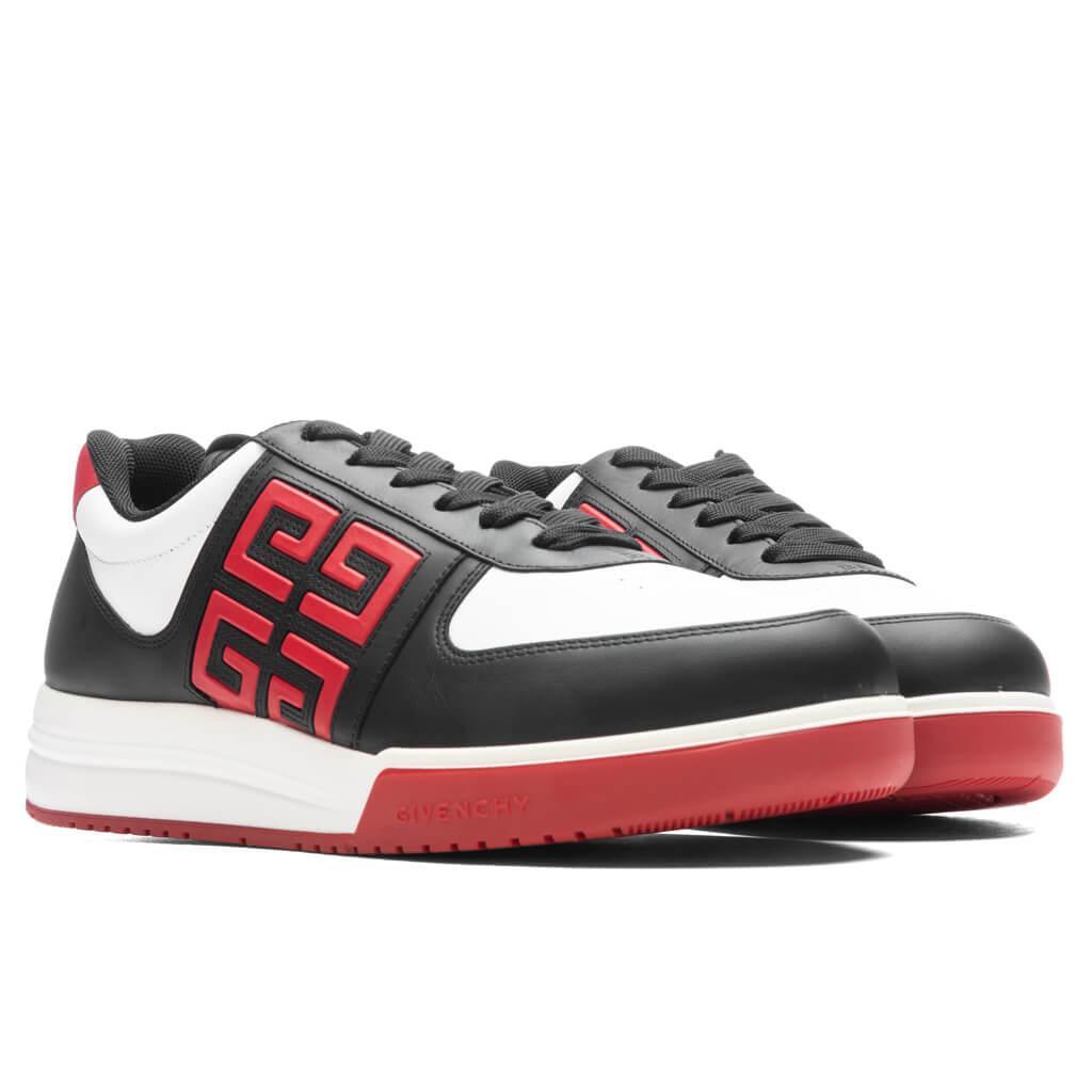 G4 Low-Top Sneakers - Black/White/Red Male Product Image