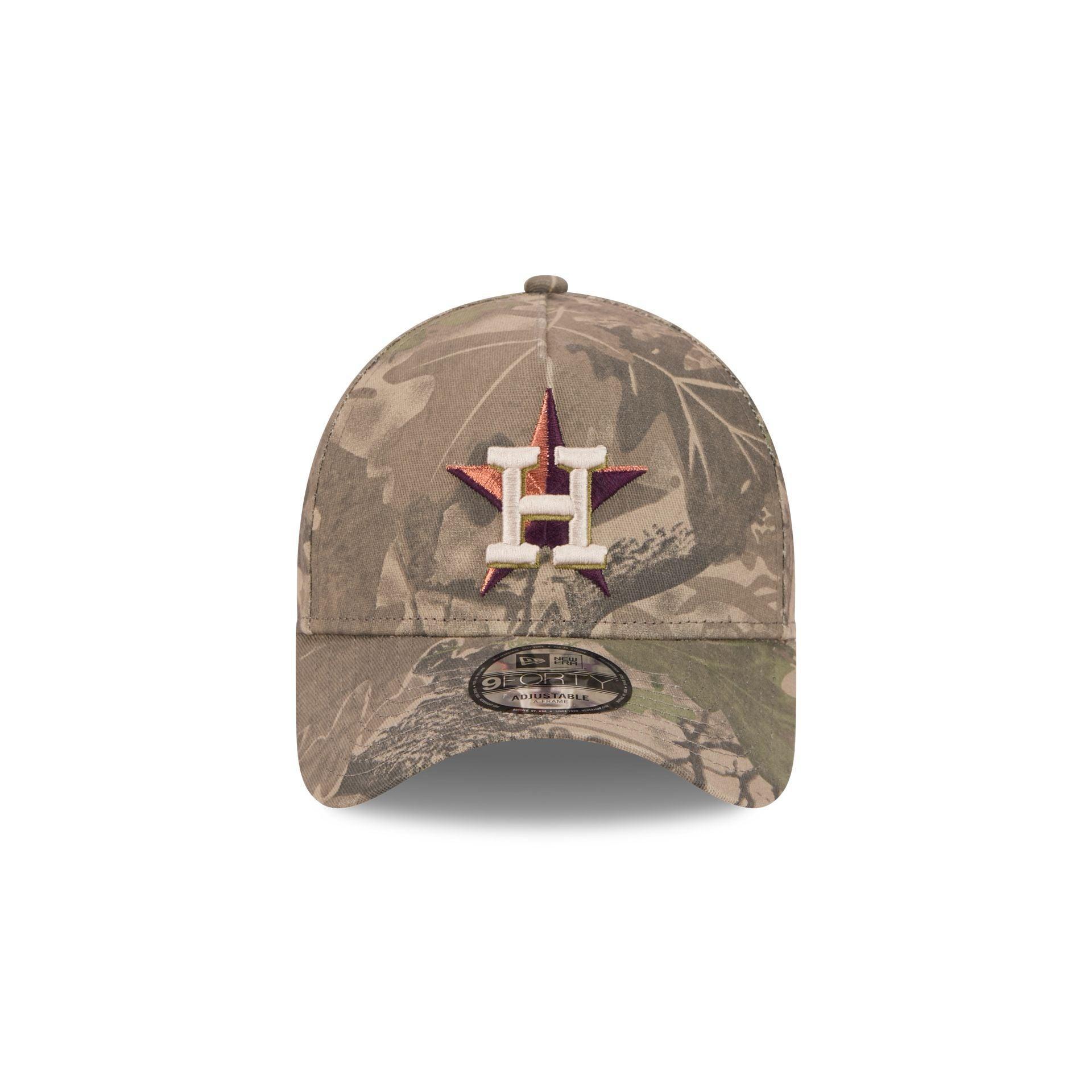 Houston Astros Leaf Camo 9FORTY A-Frame Snapback Hat Male Product Image