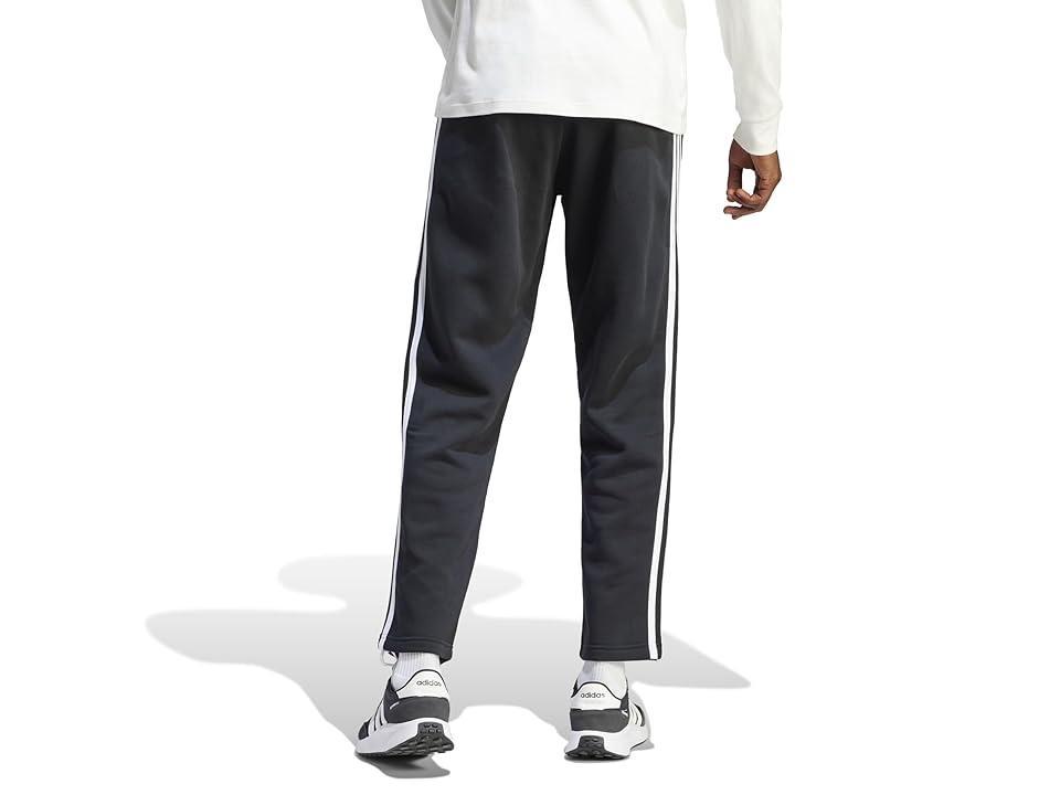 adidas Essentials Fleece Open Hem 3-Stripes Pants Men's Clothing Product Image