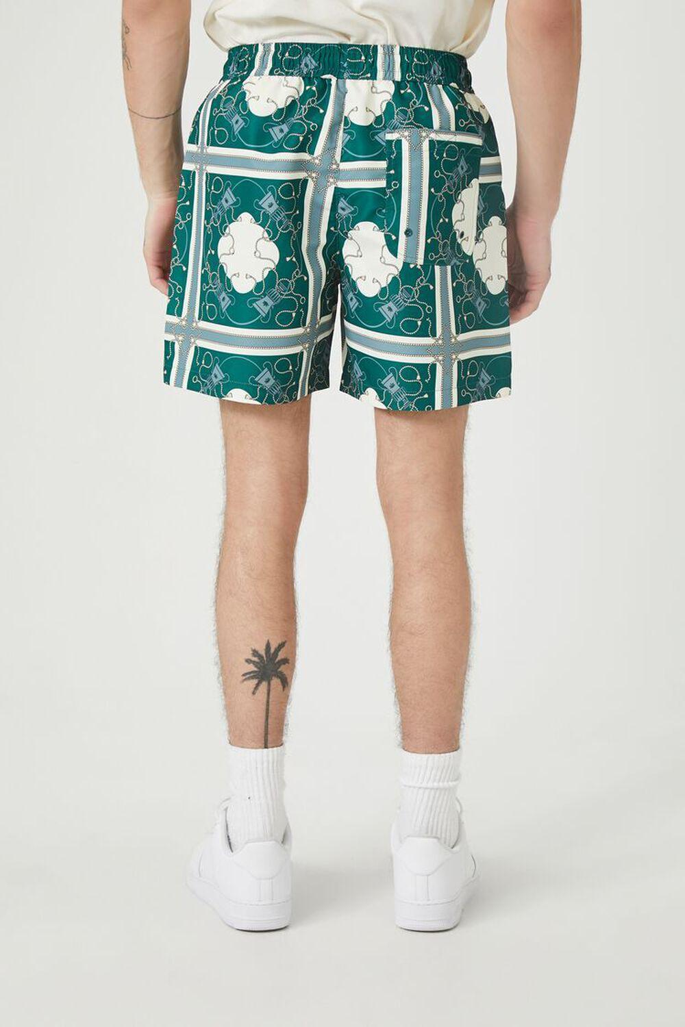 Ornate Print Swim Trunks | Forever 21 Product Image