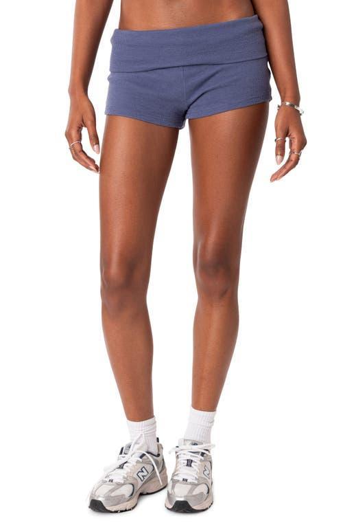 Womens Lizzy Foldover Waffle Shorts Product Image