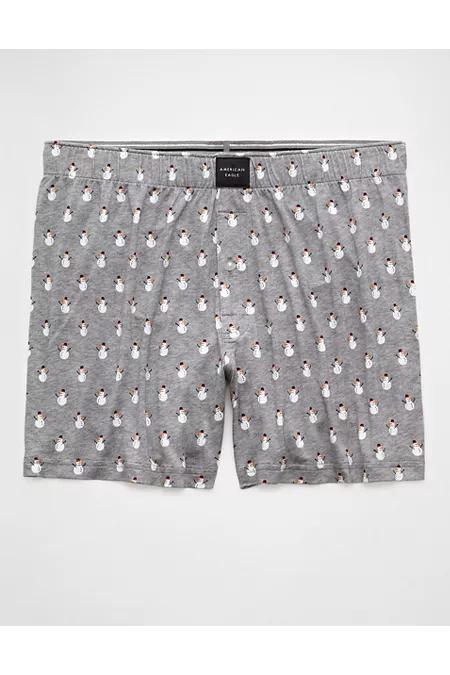 AEO Mens Mini Snowmen Slim Knit Ultra Soft Boxer Short Men's Product Image