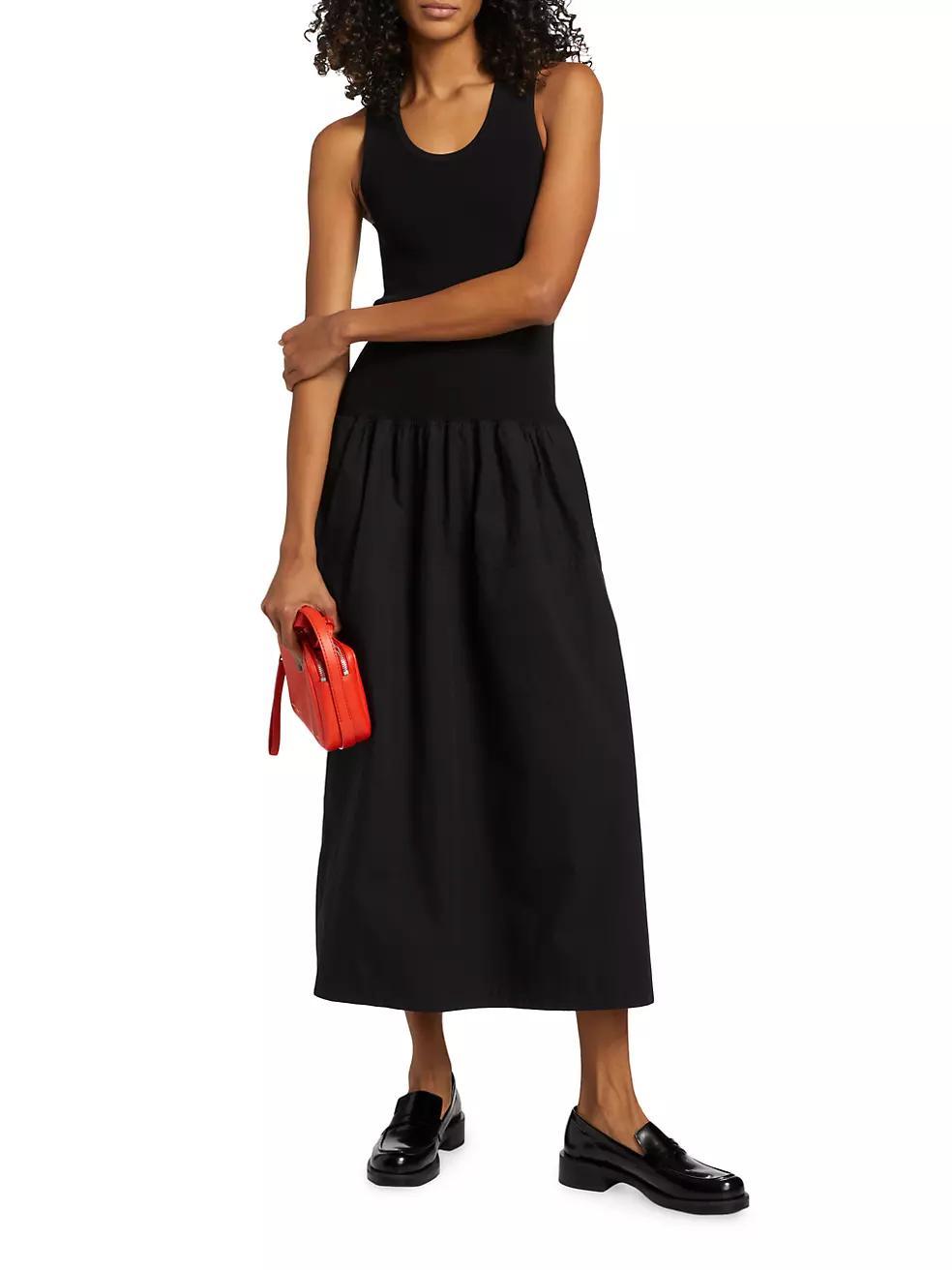 Malia Cotton Poplin Midi-Dress Product Image