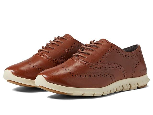 Cole Haan Zerogrand Wing Tip Oxford Closed Hole II (Woodbury Leather) Women's Shoes Product Image