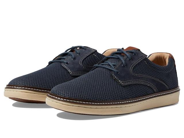 Johnston & Murphy McGuffey Knit Saddle (Navy Knit/Nubuck) Men's Shoes Product Image