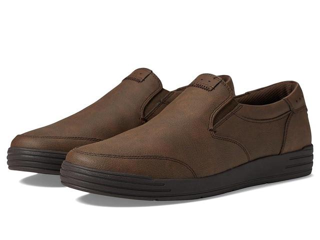 Nunn Bush Kore City Walk Moc Toe Slip-On (Dark ) Men's Shoes Product Image