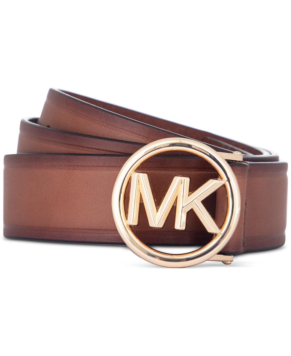 Michael Michael Kors Womens Logo-Buckle Leather Belt Product Image