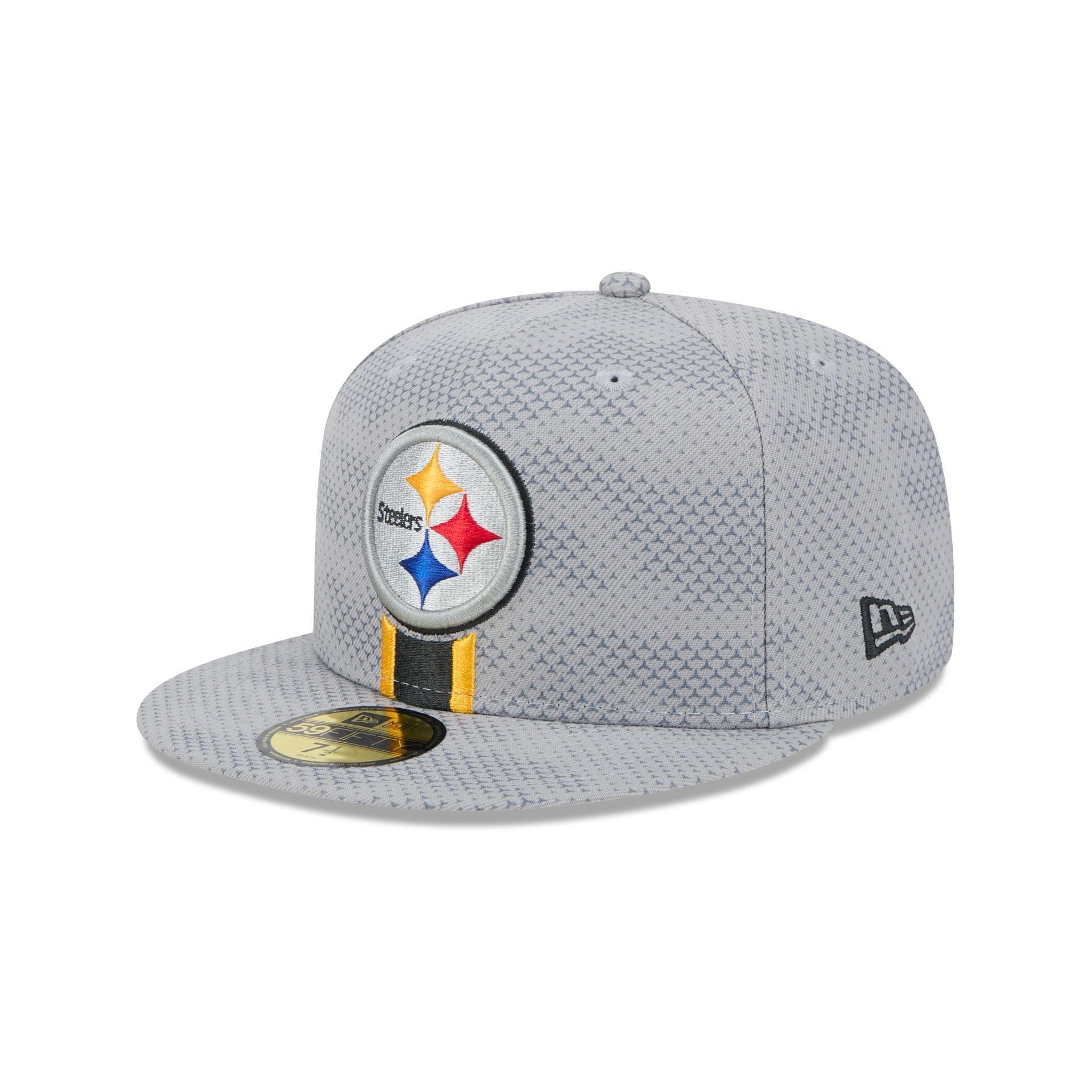 Pittsburgh Steelers 2024 Sideline Gray 59FIFTY Fitted Hat Male Product Image