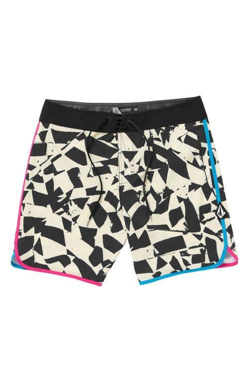 Volcom Lido Print Scallop Mod 19 (Flash ) Men's Swimwear Product Image