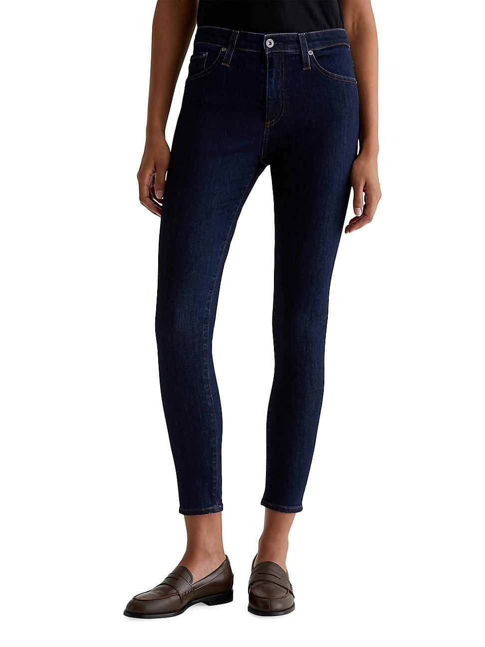 Womens Farrah High-Rise Stretch Skinny Jeans Product Image