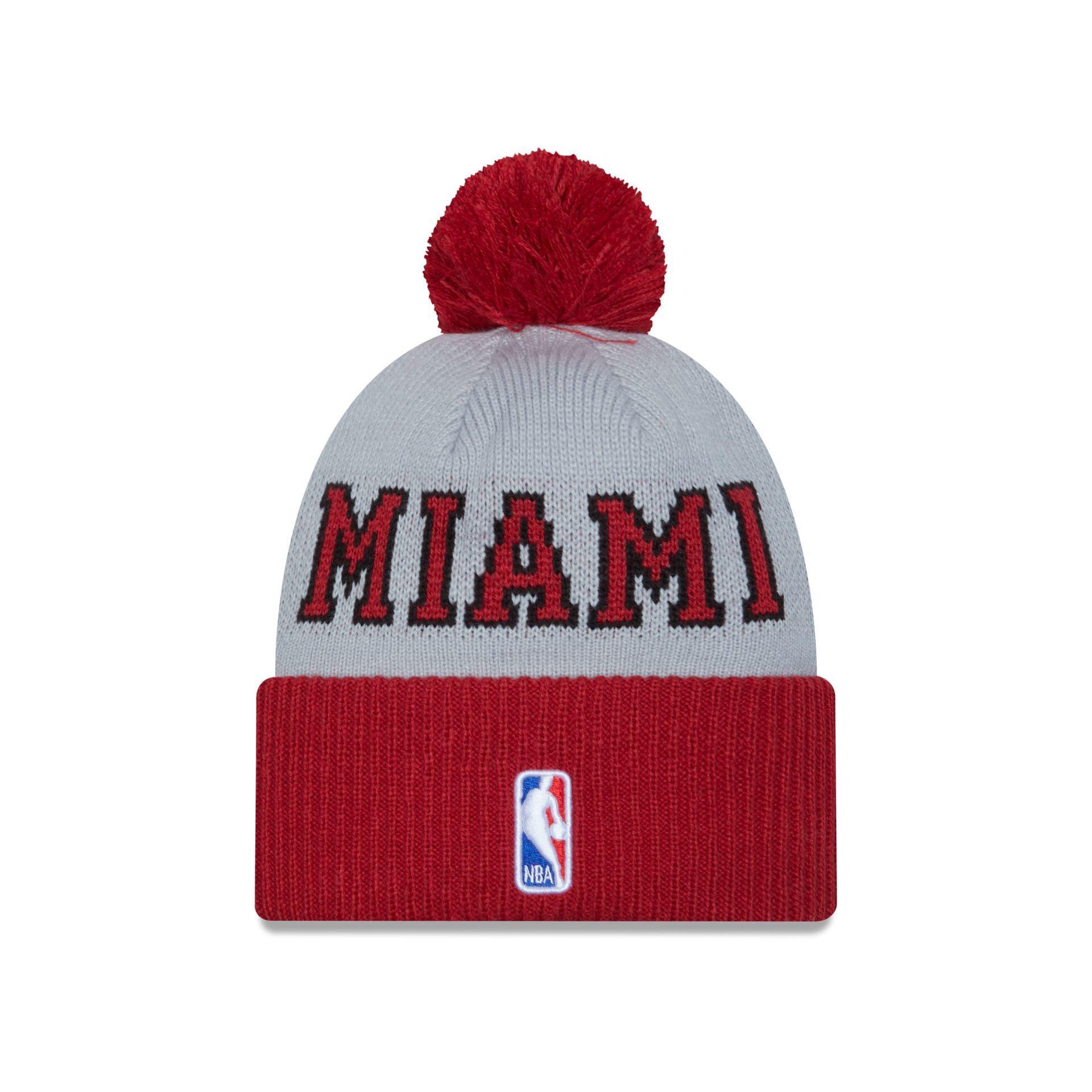 Miami Heat 2023 Tip-Off Pom Knit Hat Male Product Image