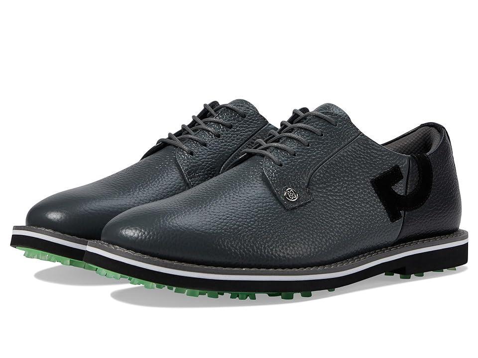 GFORE Men's Gallivanter Pebble Leather Two Tone Golf Shoes (Charcoal) Men's Shoes Product Image