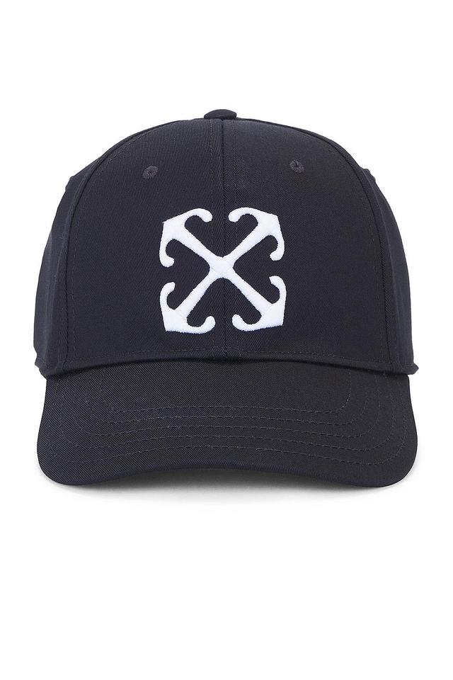 OFF-WHITE Arrow Drill Baseball Cap in Black Product Image