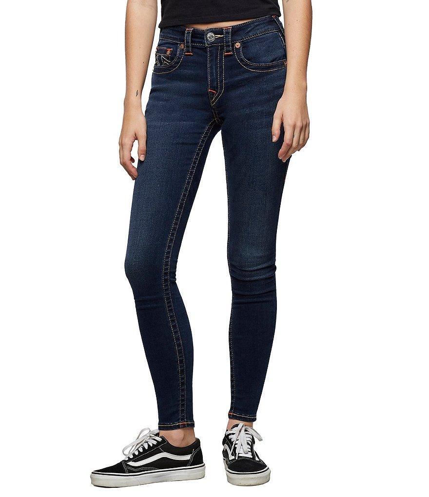 True Religion Jennie Curvy Mid Rise Skinny Jeans Product Image