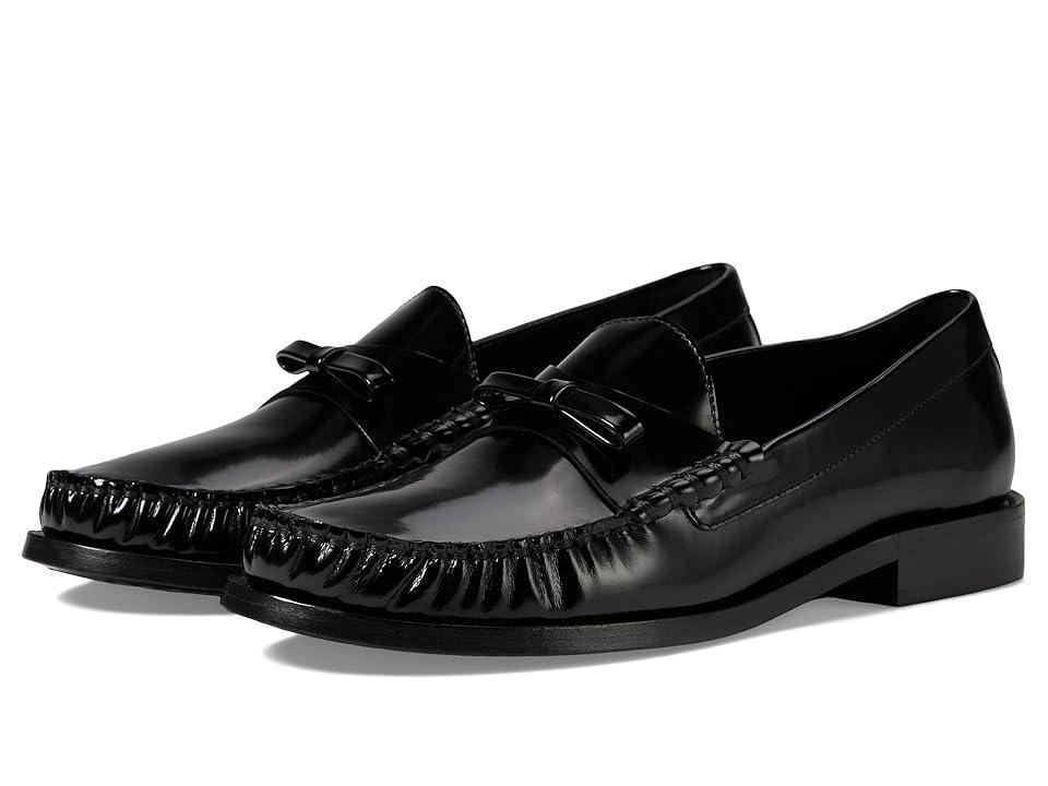 Womens Lottie Bow Leather Loafers Product Image