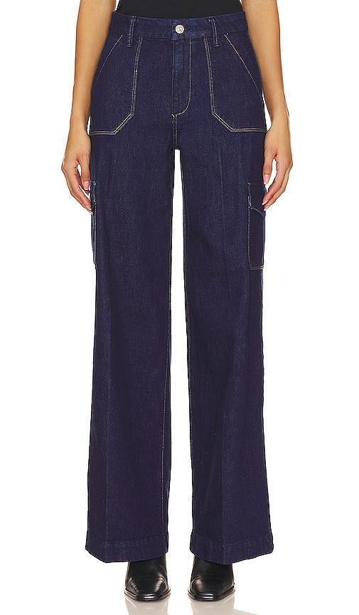 PAIGE Harper Wide Leg in Blue. Size 26, 28, 29, 31. Product Image