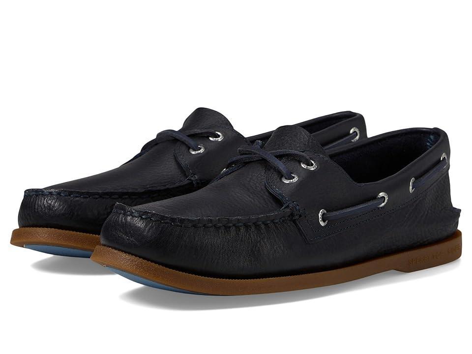 Sperry Authentic Original 2-Eye Seasonal (Navy Leather) Men's Lace-up Boots Product Image