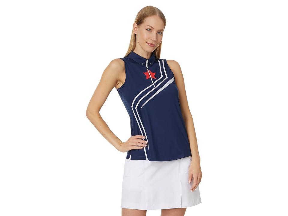 Jamie Sadock Spirit Of America Sleeveless Top (Moonlit) Women's Clothing Product Image