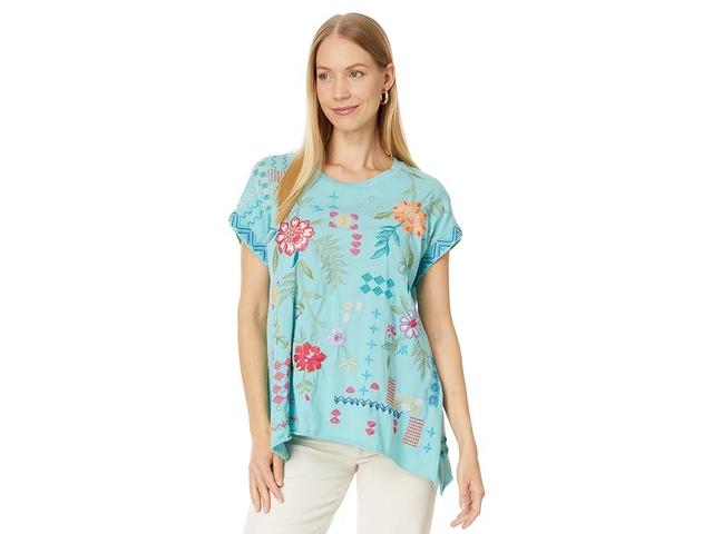 Johnny Was Katie Relaxed Drape Tee Women's Clothing Product Image