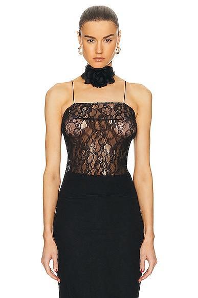 Dolce & Gabbana Laced Top in Black Product Image