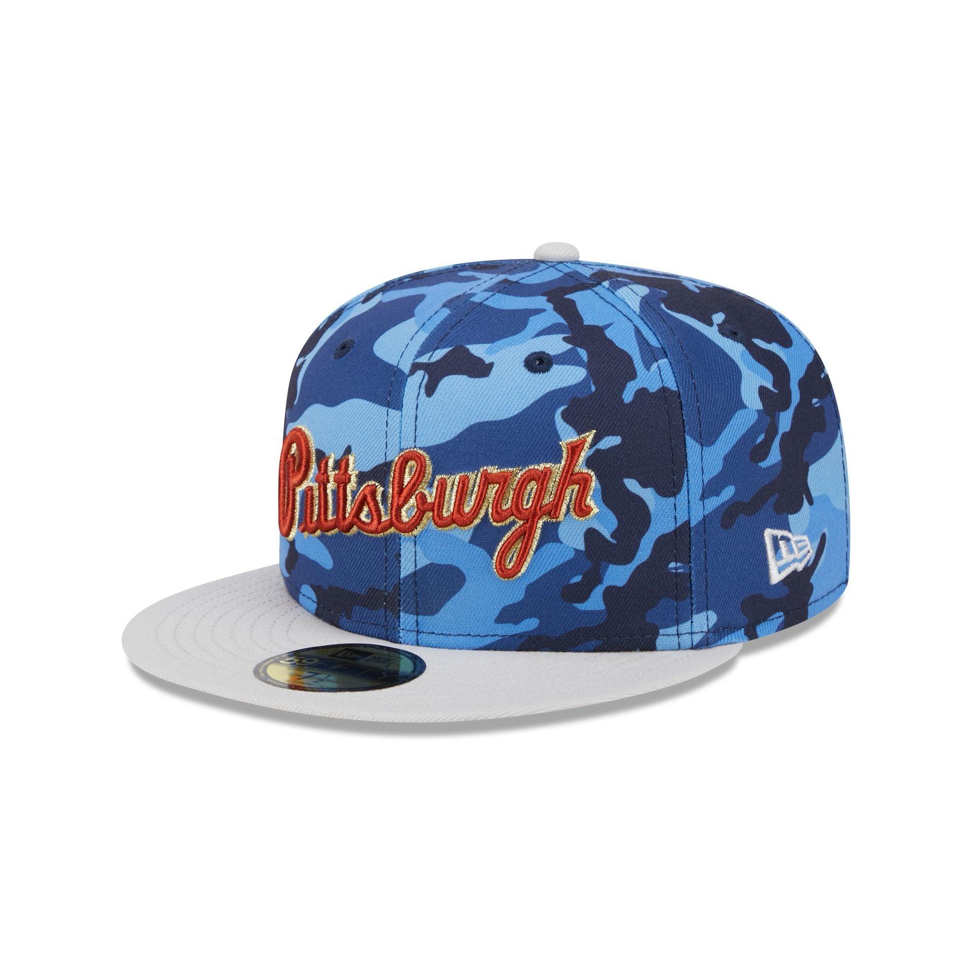 Pittsburgh Pirates Blue Camo 59FIFTY Fitted Hat Male Product Image