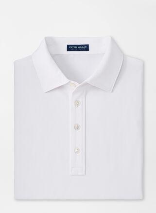 Peter Millar Mens Soul Performance Mesh Polo | Color: White | Size: L Product Image