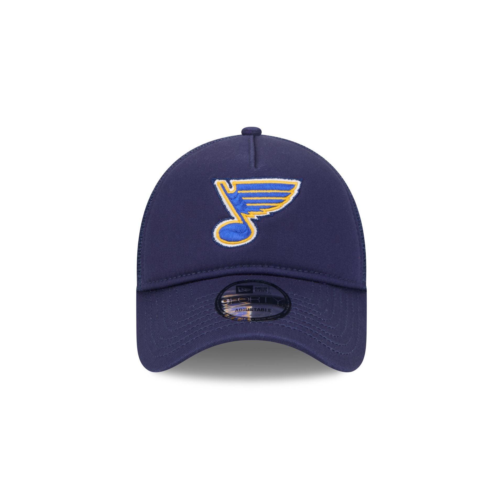 St. Louis Blues 9FORTY A-Frame Trucker Hat Male Product Image