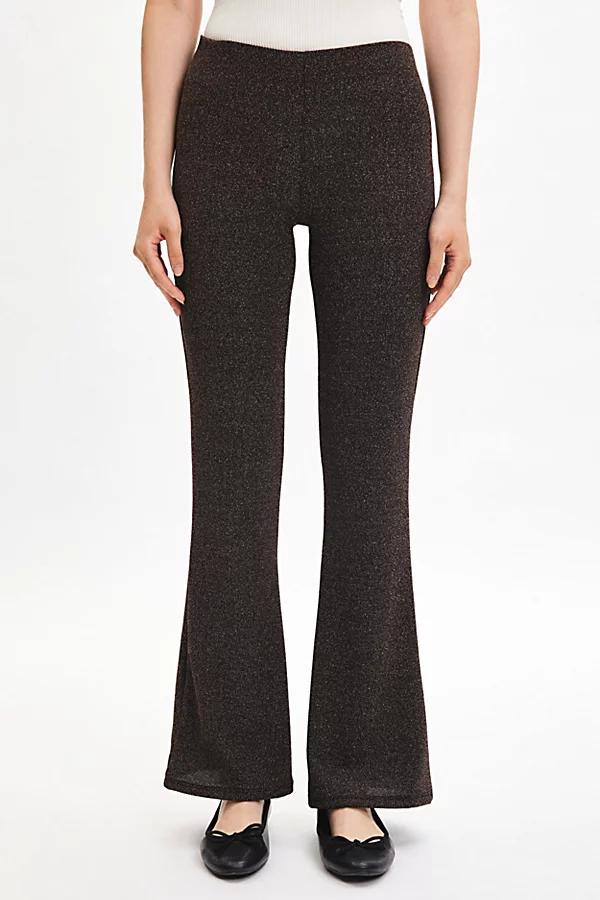 Silence + Noise Bella Shimmer Pull-On Flare Pant Womens at Urban Outfitters Product Image