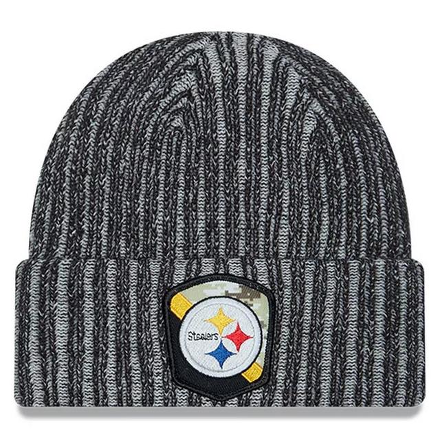 Mens New Era Pittsburgh Steelers 2023 Salute To Service Cuffed Knit Hat Product Image