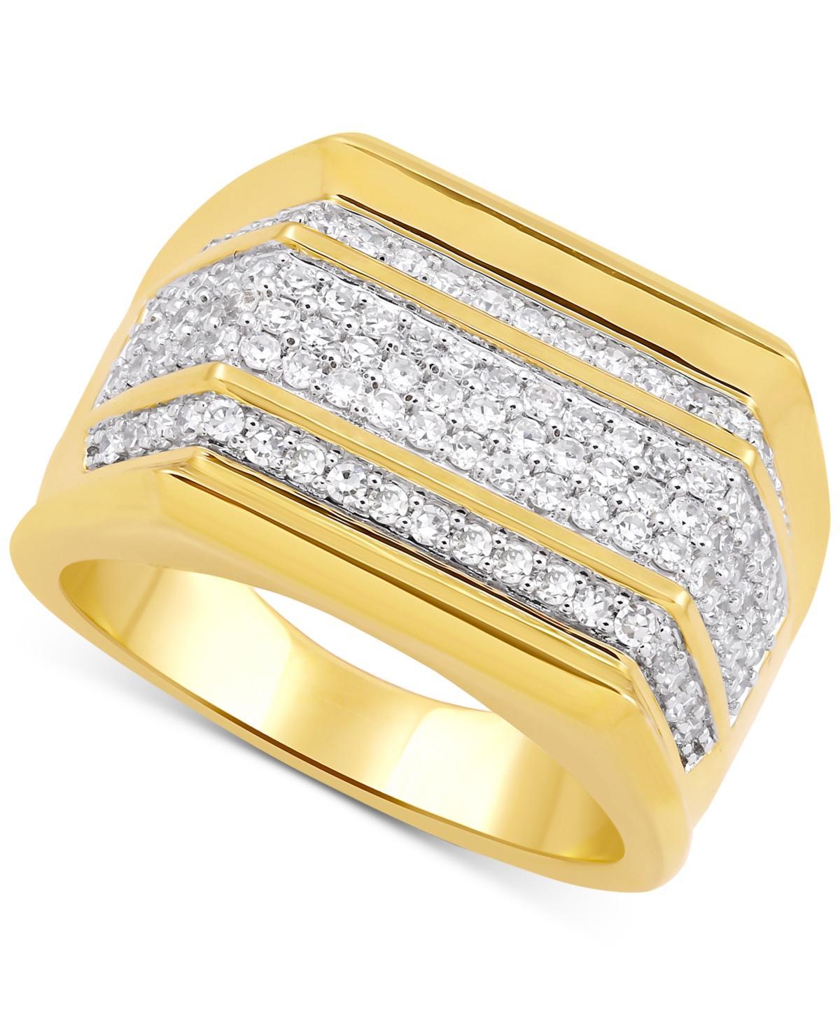 Mens Diamond Multirow Ring (1 ct. t.w.) in 10k Gold Product Image