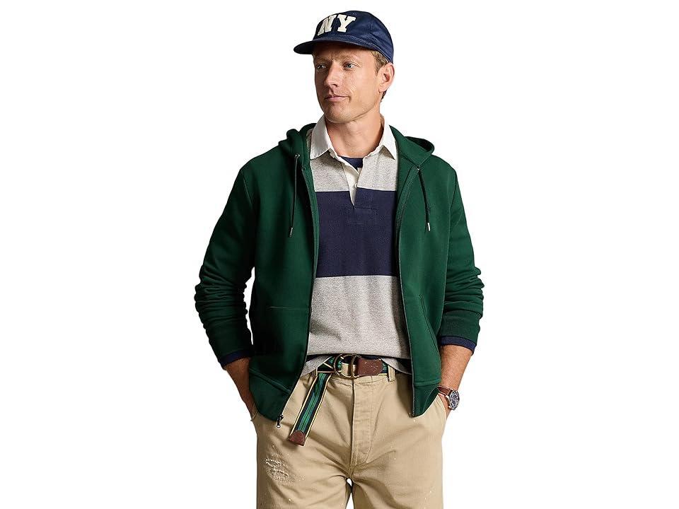 Polo Ralph Lauren Double Knit Full Zip Hoodie (Vintage Pine) Men's Clothing Product Image