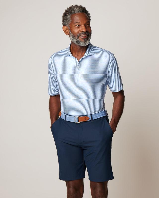 johnnie-O Warwick Striped Featherweight Performance Polo Product Image