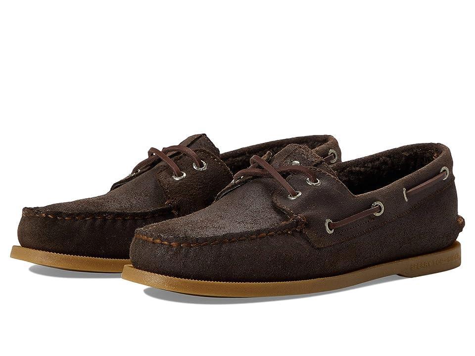 Sperry A/O 2-Eye Seacycled Shearling (Java) Men's Shoes Product Image