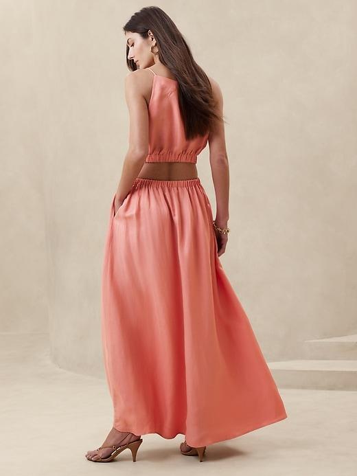 Viscose-Linen Maxi Skirt Product Image