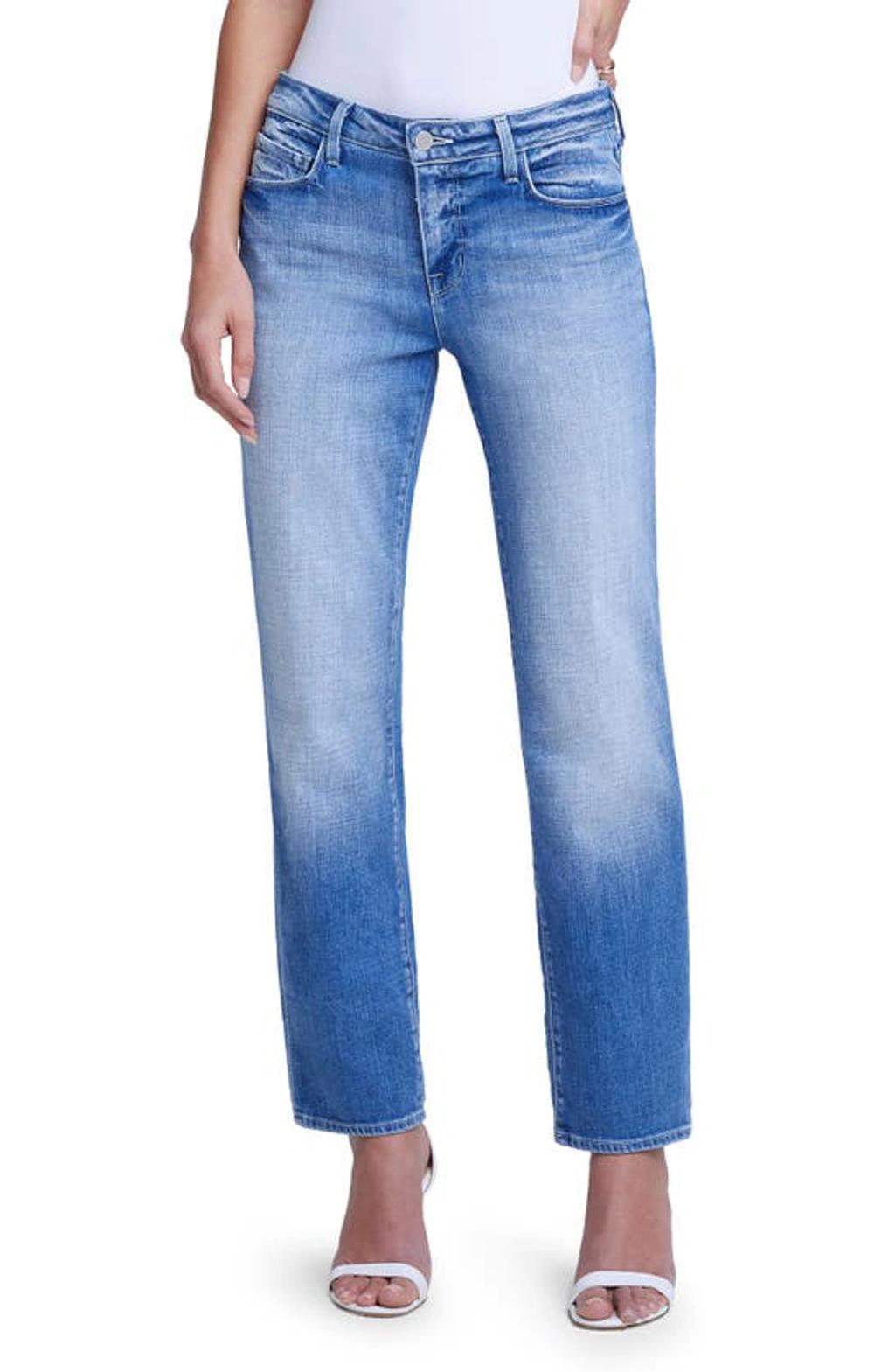 Marjorie Mid-rise Slouch Slim Straight Jeans In Balboa Product Image