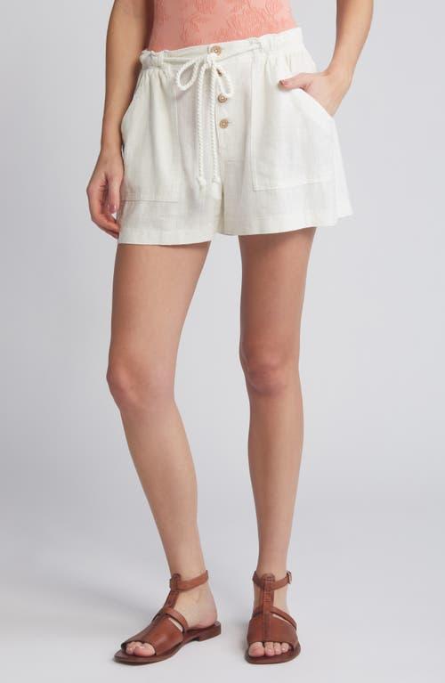 Free People Westmoreland Linen Blend Drawstring Shorts Product Image