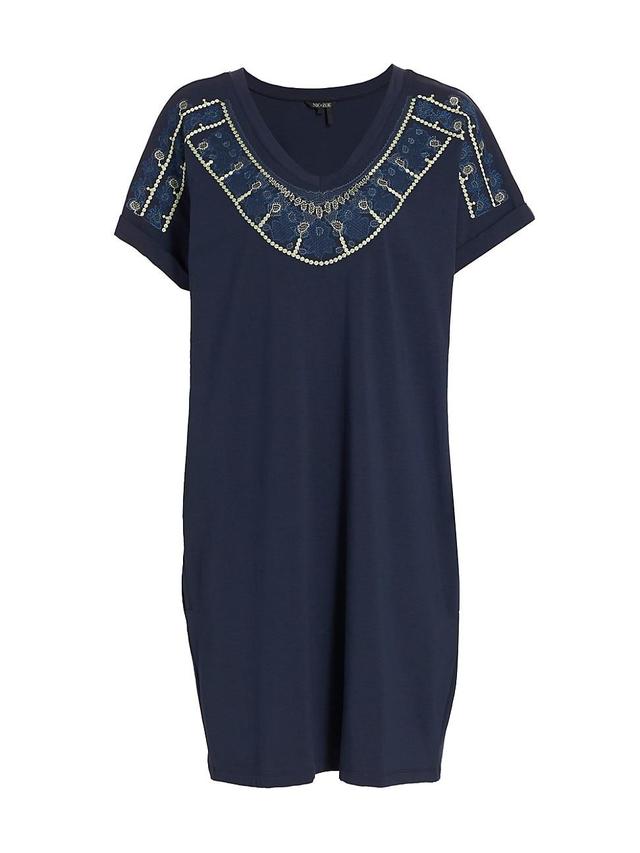 Womens Pier Embroidered Tunic Minidress Product Image