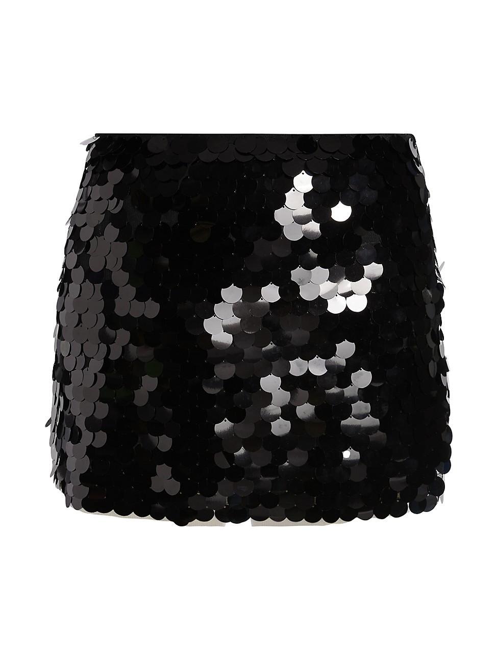 Womens Dizzy Sequined A-line Miniskirt Product Image